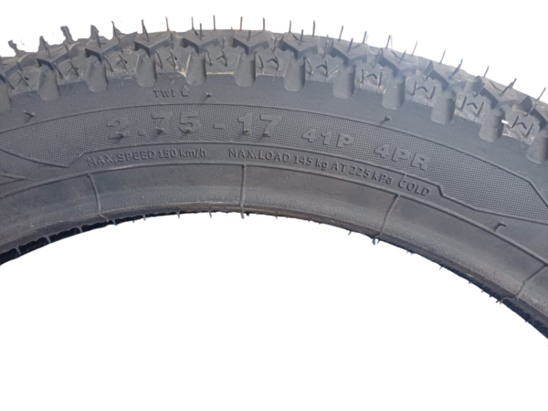 EUROGRIP TYRE 2.75-17 ATT1085F DURA GRIP [HLX150X 5G Front] - Image 4