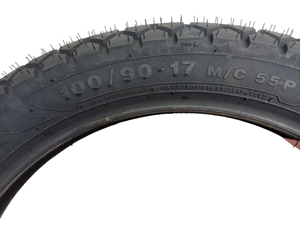 EUROGRIP Tyre 100/90-17 55P ATT1085M DURA GRIP [HLX150X 5G Rear] - Image 5